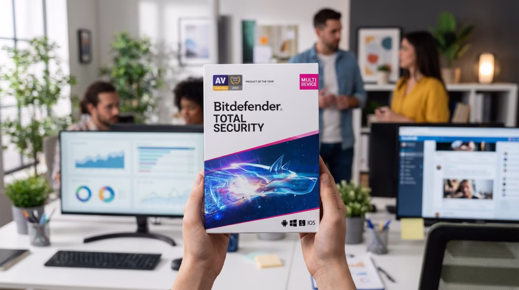 fotografie cutie cel mai bun antivirus 2026